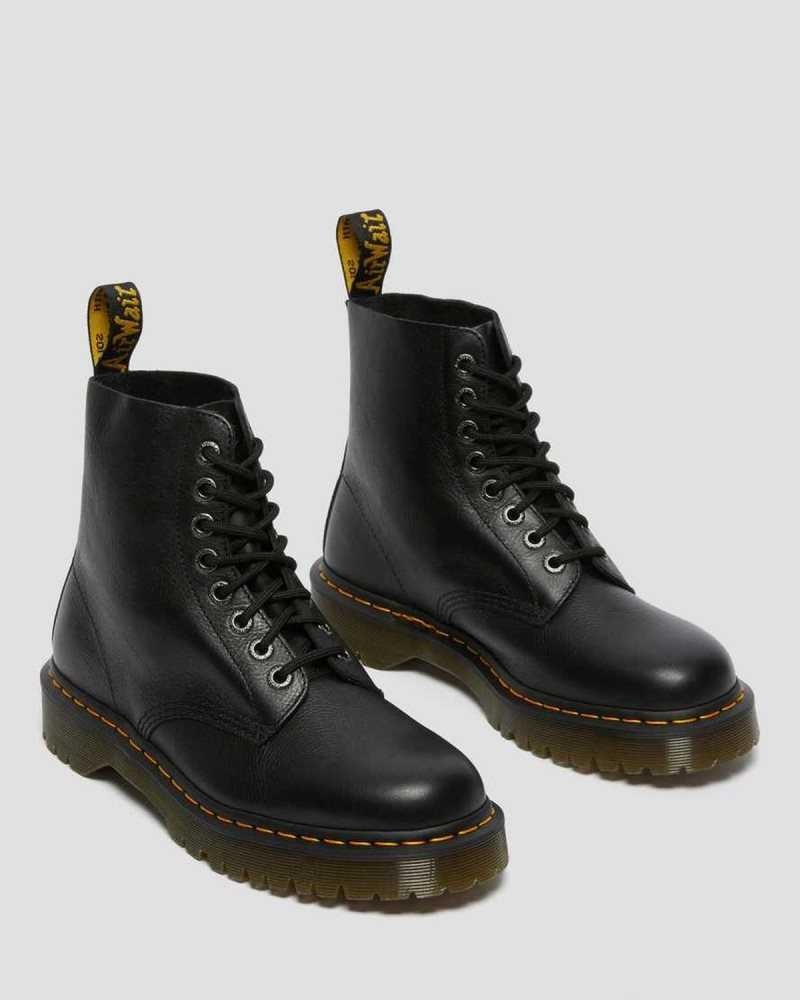 Black Dr. Martens 1460 Pascal Bex Pisa Leather Lace Up Boots | BRGCQ1265