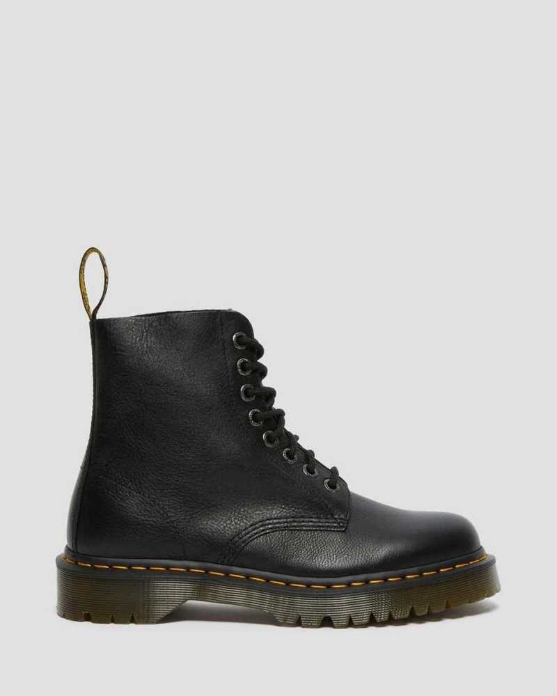 Black Dr. Martens 1460 Pascal Bex Pisa Leather Lace Up Boots | BRGCQ1265