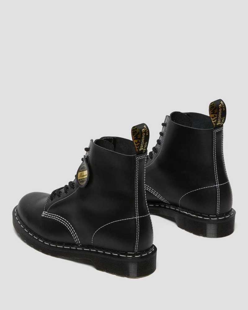 Black Dr. Martens 1460 Pascal Cavalier Leather Lace Up Boots | FNBVM1528