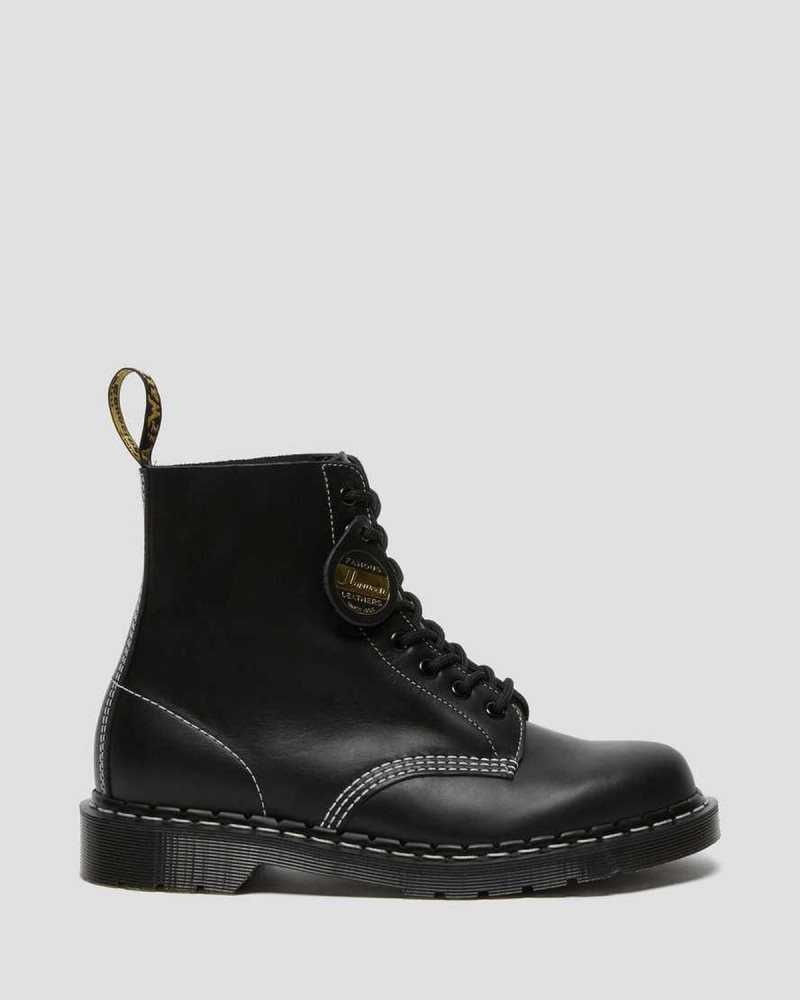 Black Dr. Martens 1460 Pascal Cavalier Leather Lace Up Boots | FNBVM1528