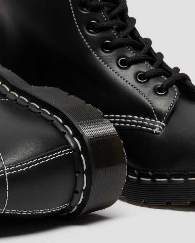 Black Dr. Martens 1460 Pascal Cavalier Leather Lace Up Boots | FNBVM1528