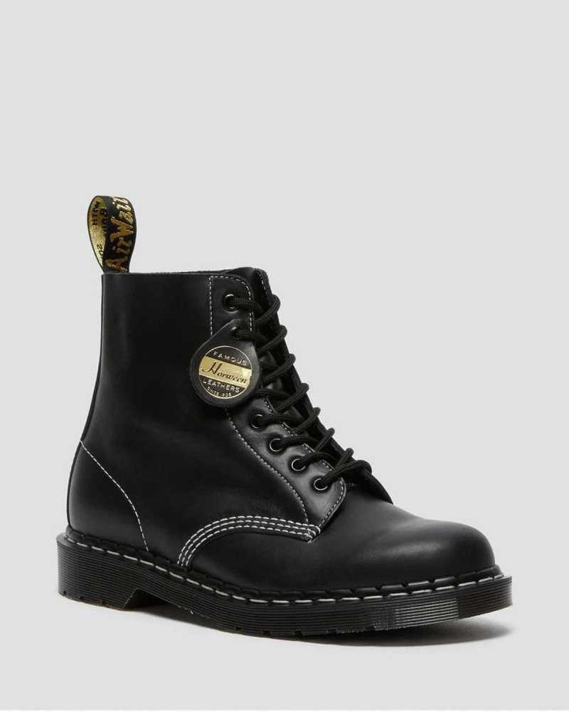 Black Dr. Martens 1460 Pascal Cavalier Leather Lace Up Boots | FNBVM1528