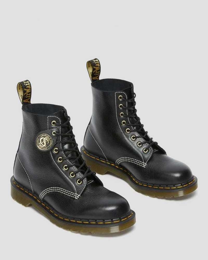 Black Dr. Martens 1460 Pascal Classic Leather Lace Up Boots | CWKMB1495