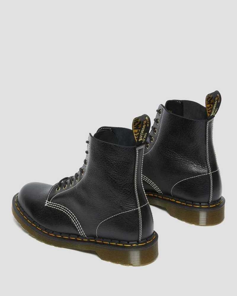 Black Dr. Martens 1460 Pascal Classic Leather Lace Up Boots | CWKMB1495