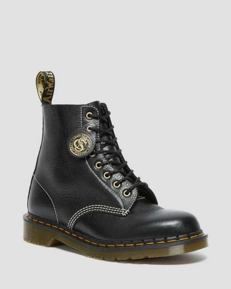 Black Dr. Martens 1460 Pascal Classic Leather Lace Up Boots | CWKMB1495