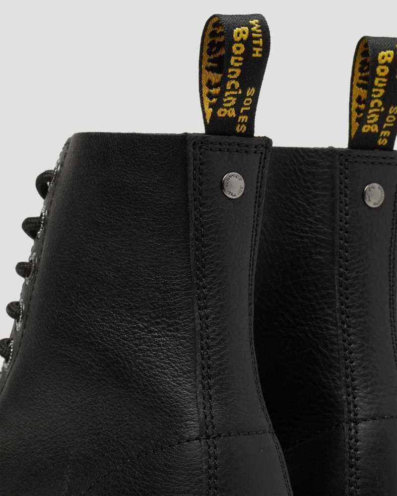 Black Dr. Martens 1460 Pascal Max Leather Platform Boots | GFDZB9724