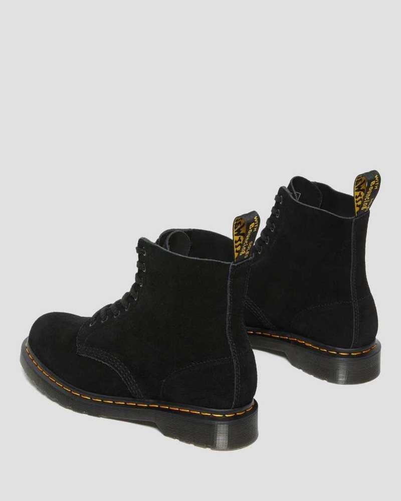 Black Dr. Martens 1460 Pascal Suede Lace Up Boots | AIFPJ1453