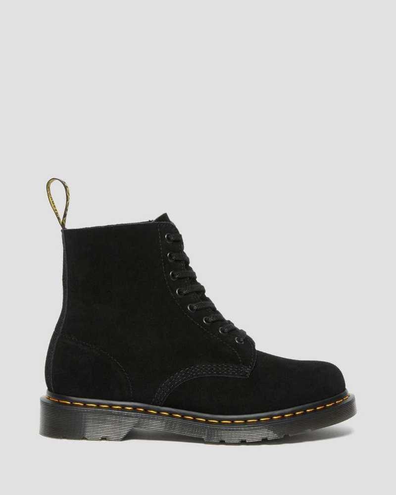 Black Dr. Martens 1460 Pascal Suede Lace Up Boots | AIFPJ1453