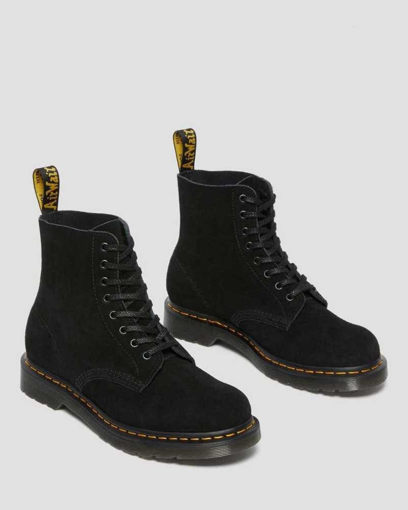 Black Dr. Martens 1460 Pascal Suede Lace Up Boots | XIPZA0814