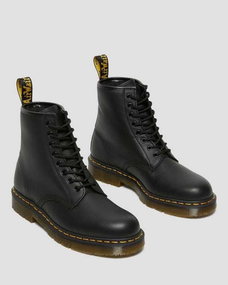 Black Dr. Martens 1460 Slip Resistant Leather Lace Up Boots | WODYP6029