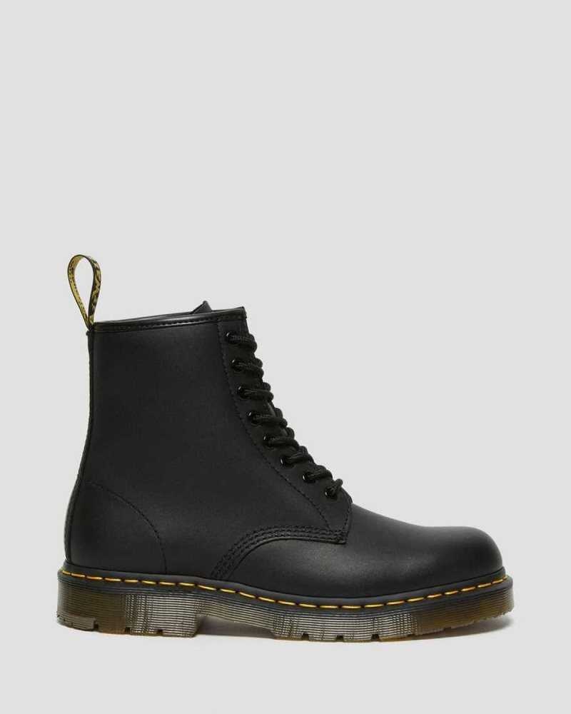 Black Dr. Martens 1460 Slip Resistant Leather Lace Up Boots | WODYP6029