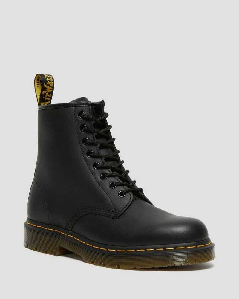 Black Dr. Martens 1460 Slip Resistant Leather Lace Up Boots | WODYP6029