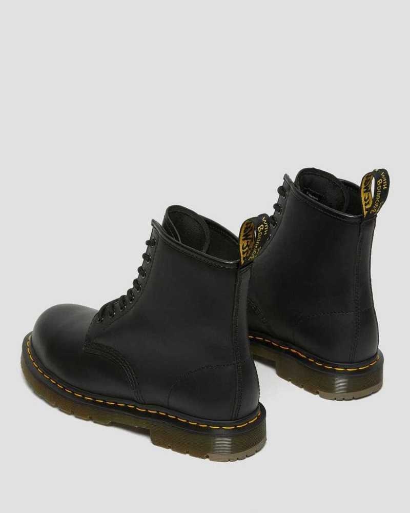 Black Dr. Martens 1460 Slip Resistant Steel Toe Boots | UODPM4521