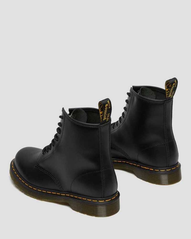 Black Dr. Martens 1460 Smooth Leather Lace Up Boots | XUOFN5486