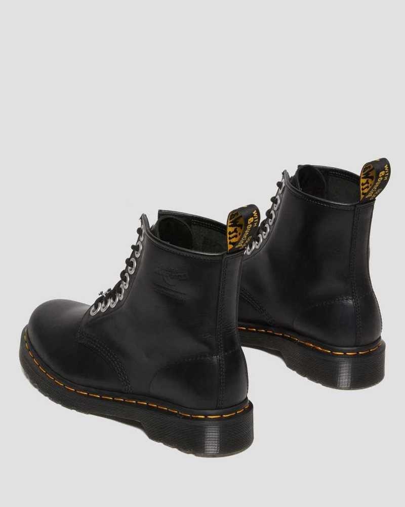 Black Dr. Martens 1460 The Great Frog Leather Lace Up Boots | XWPIH5091