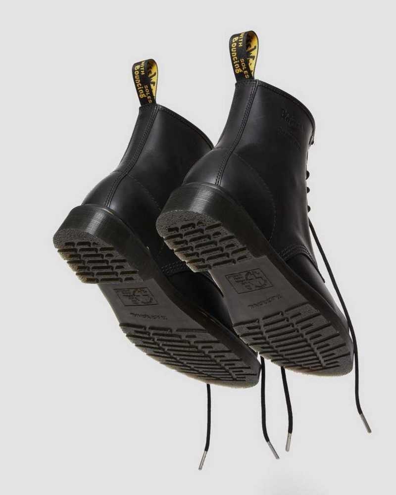 Black Dr. Martens 1460 The Great Frog Leather Lace Up Boots | XWPIH5091