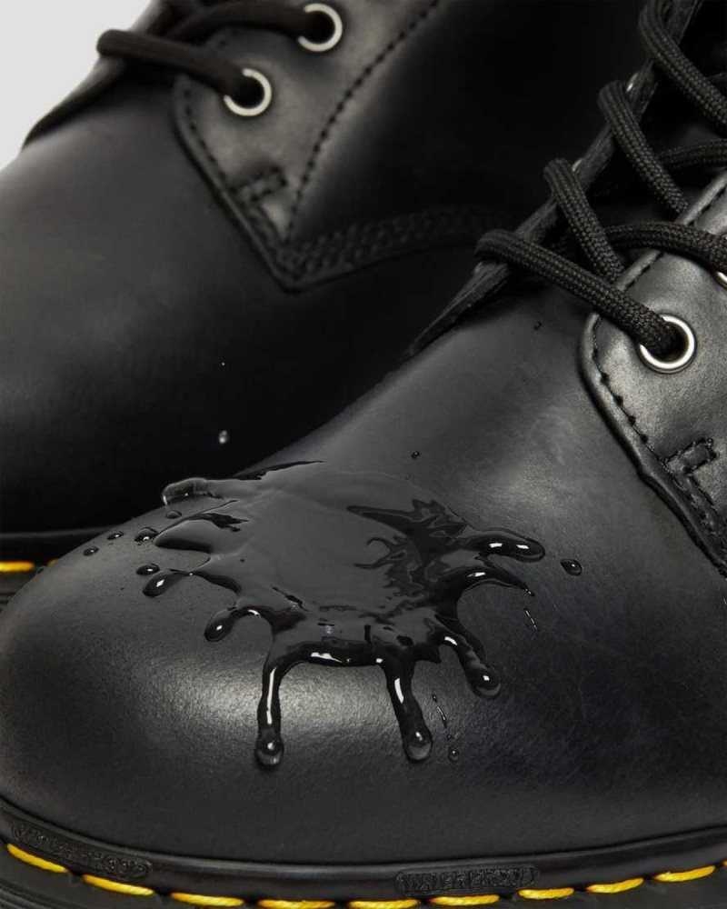 Black Dr. Martens 1460 Waterproof Lace Up Boots | DBCOH4360