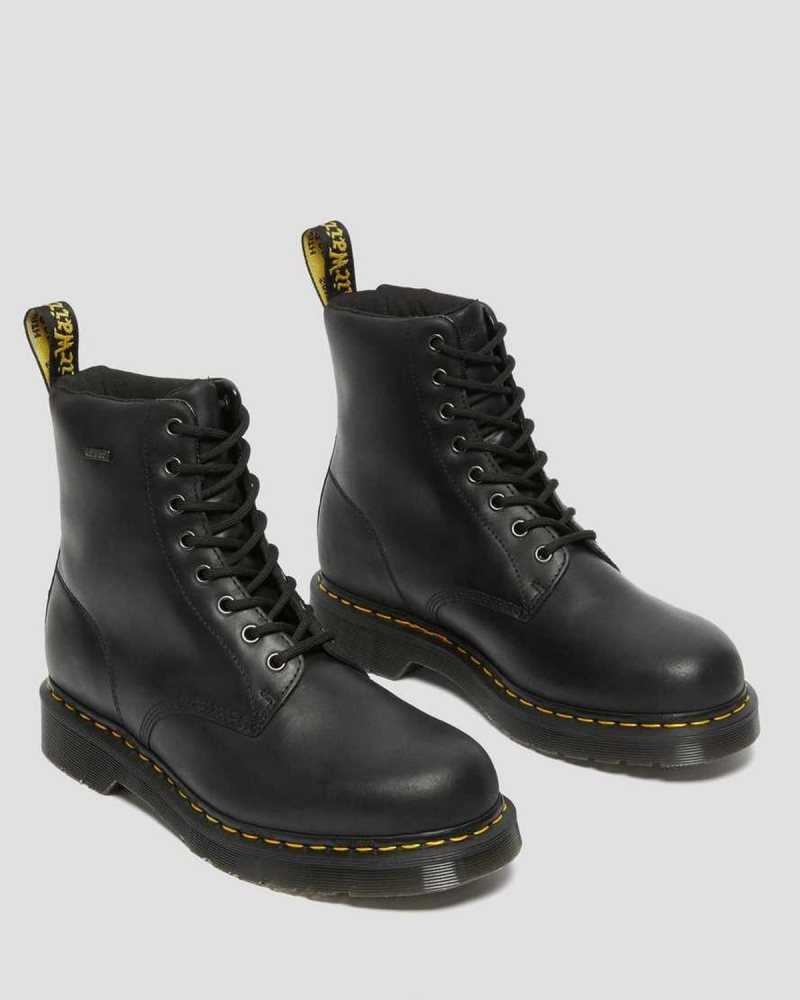 Black Dr. Martens 1460 Waterproof Lace Up Boots | DBCOH4360