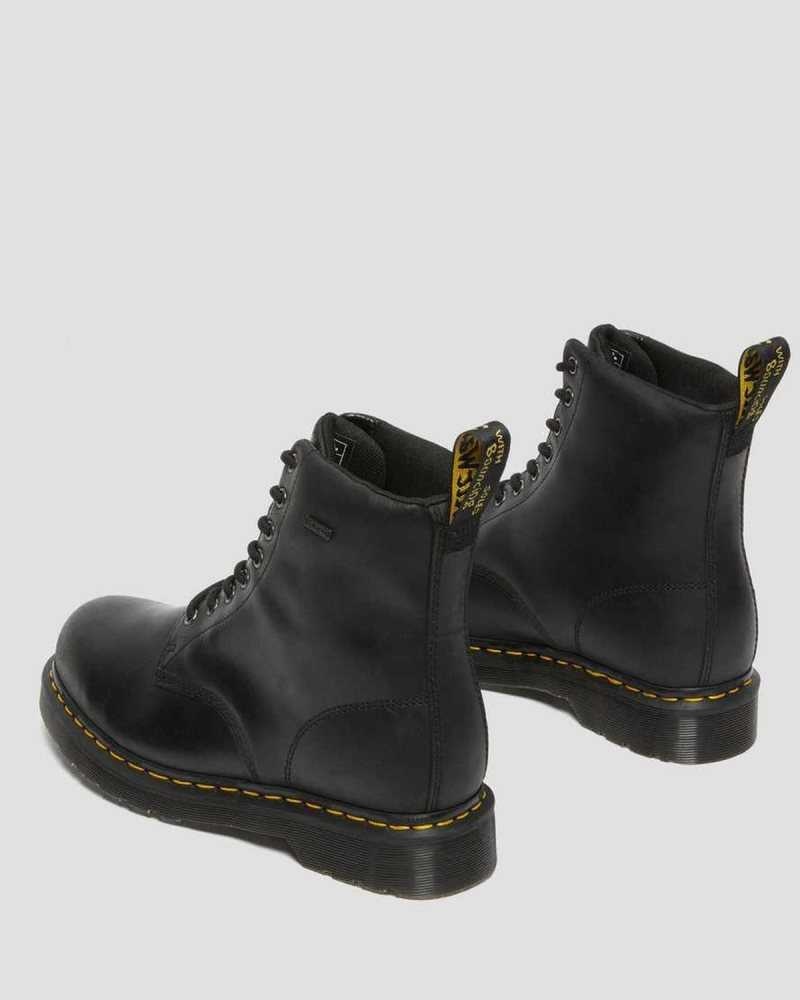 Black Dr. Martens 1460 Waterproof Lace Up Boots | DBCOH4360