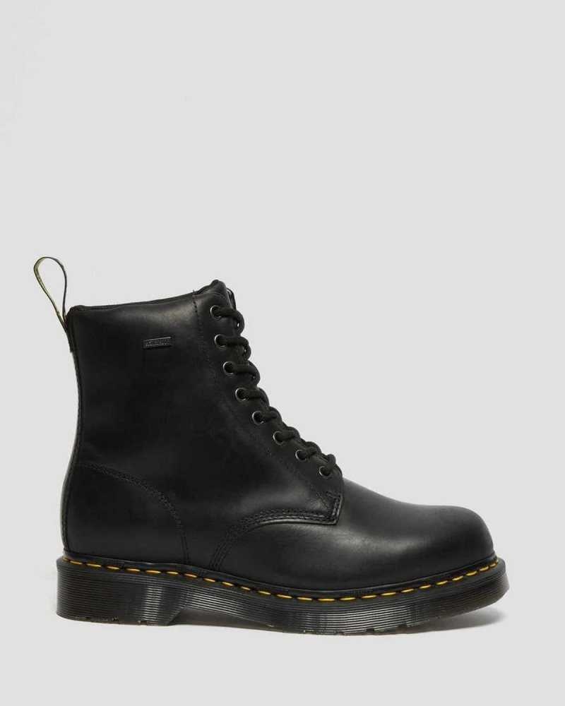 Black Dr. Martens 1460 Waterproof Lace Up Boots | DBCOH4360