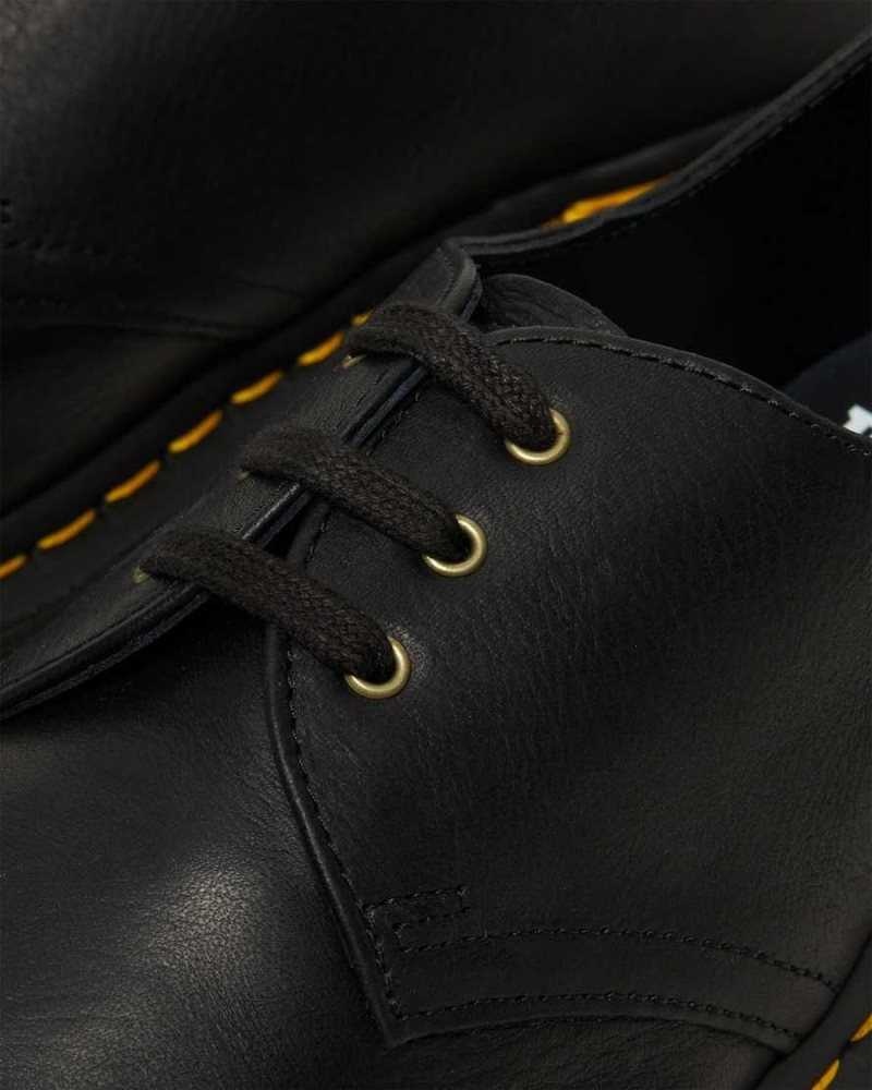 Black Dr. Martens 1461 Ambassador Leather Oxford Shoes | CJFAX2091