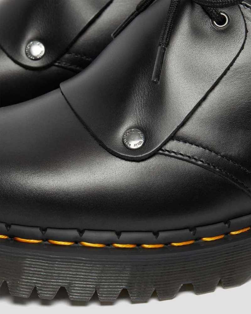 Black Dr. Martens 1461 Bex Brando Leather Oxford Shoes | ATQKI1684