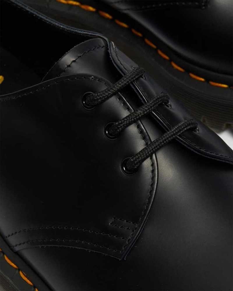 Black Dr. Martens 1461 Bex Smooth Leather Oxford Shoes | CYZJI4197