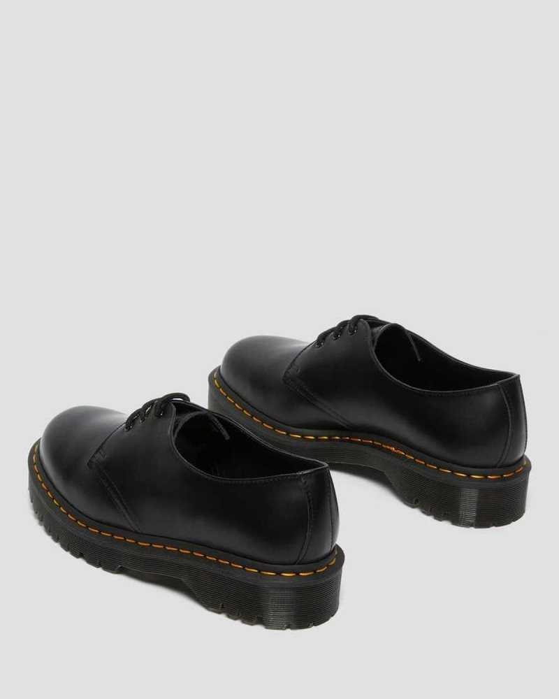 Black Dr. Martens 1461 Bex Smooth Leather Oxford Shoes | CYZJI4197