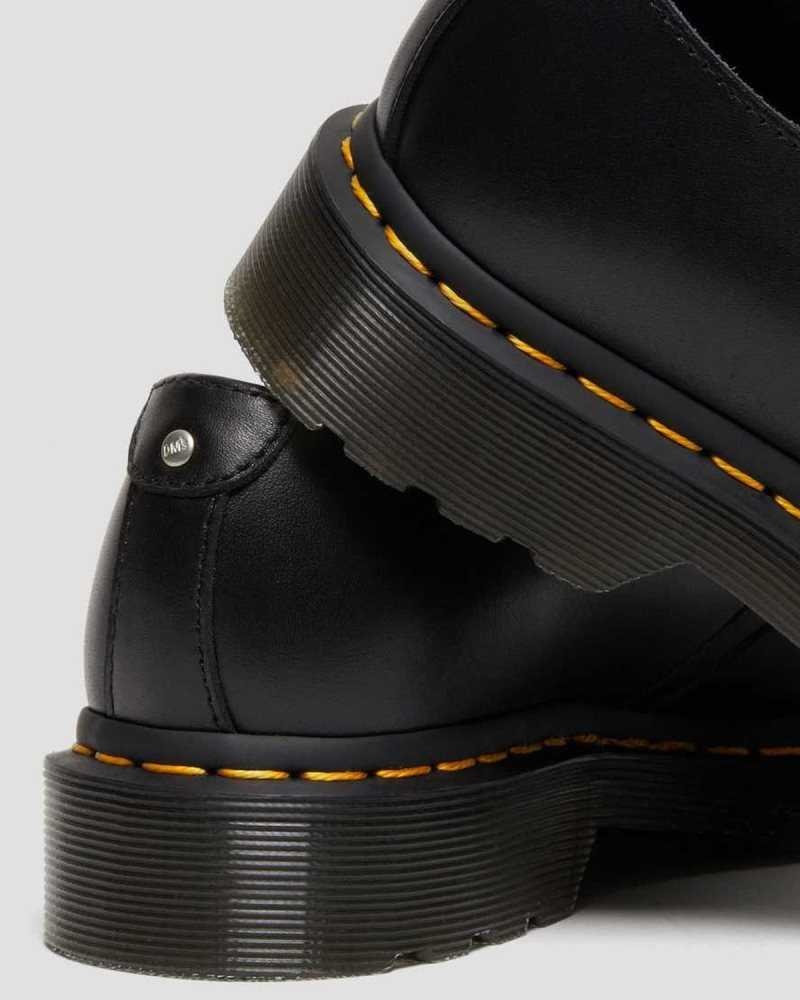 Black Dr. Martens 1461 Double Zip Leather Oxford Shoes | DWGJP2106