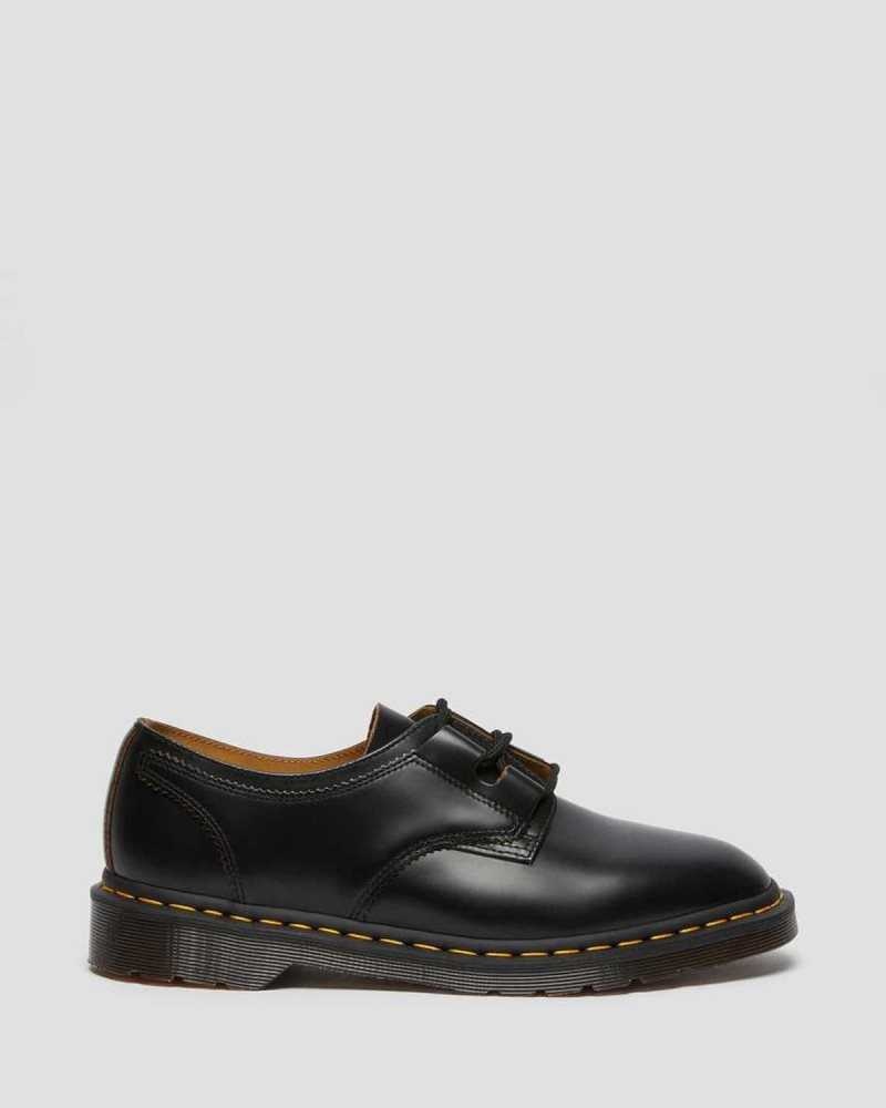 Black Dr. Martens 1461 Ghillie Leather Oxford Shoes | WHDXT5384