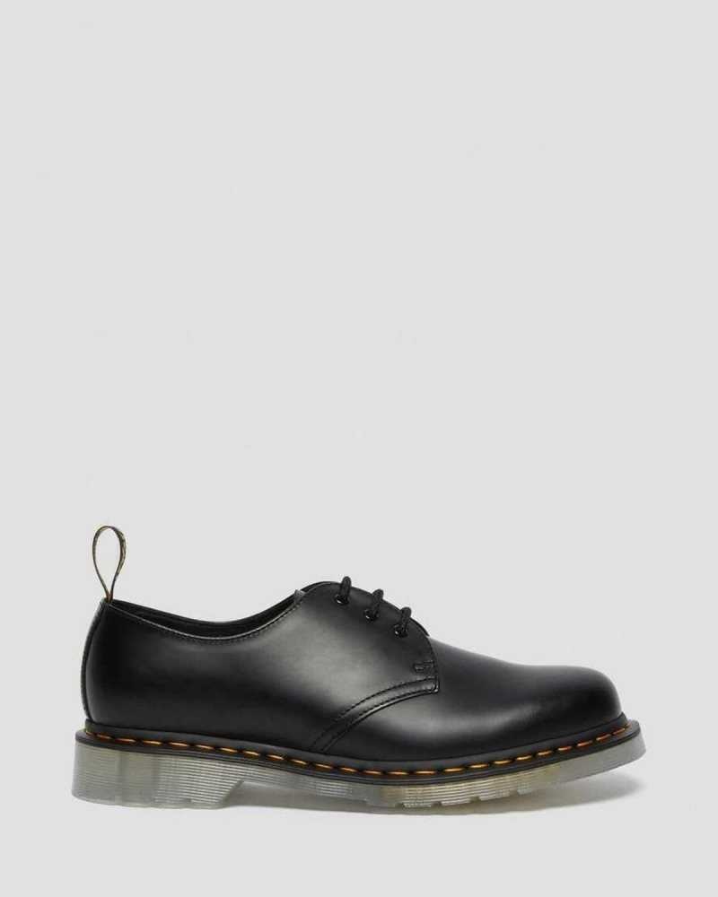 Black Dr. Martens 1461 Iced Smooth Leather Oxford Shoes | HOKSL9384