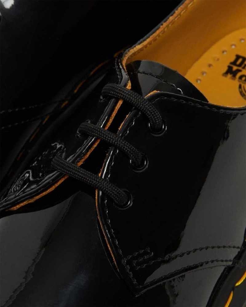 Black Dr. Martens 1461 Patent Leather Oxford Shoes | UDEHQ0613