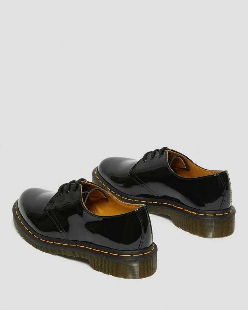 Black Dr. Martens 1461 Patent Leather Oxford Shoes | UDEHQ0613