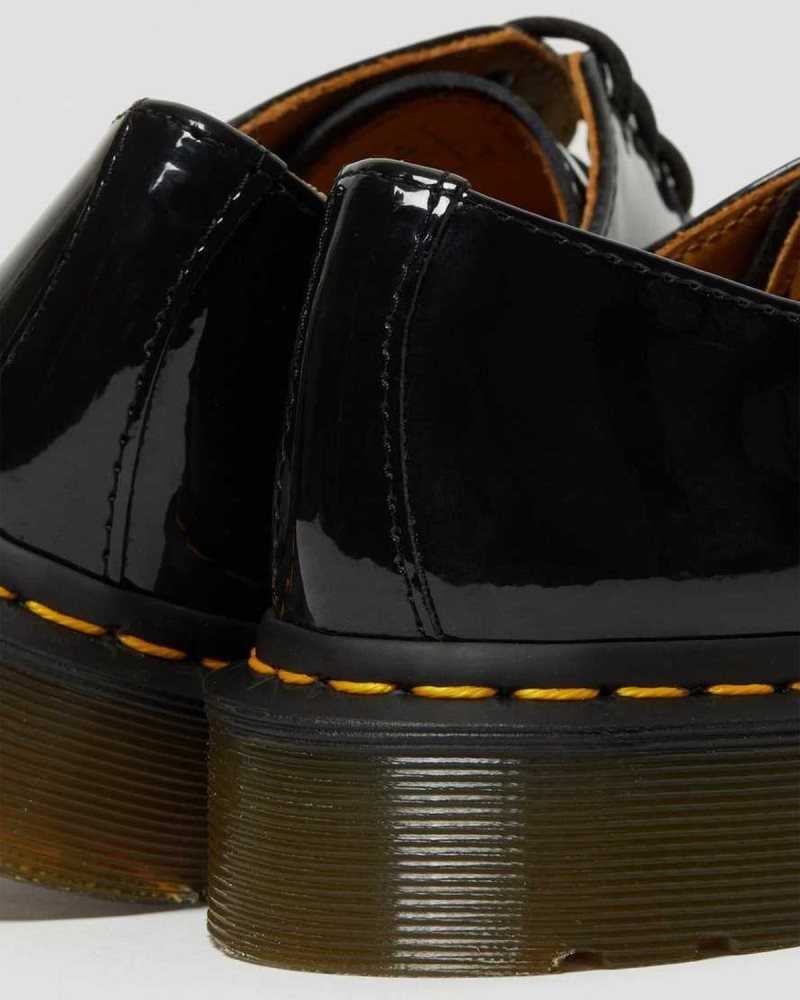 Black Dr. Martens 1461 Patent Leather Oxford Shoes | UDEHQ0613