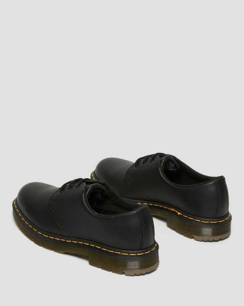 Black Dr. Martens 1461 Slip Resistant Leather Oxford Shoes | FZNBV5910