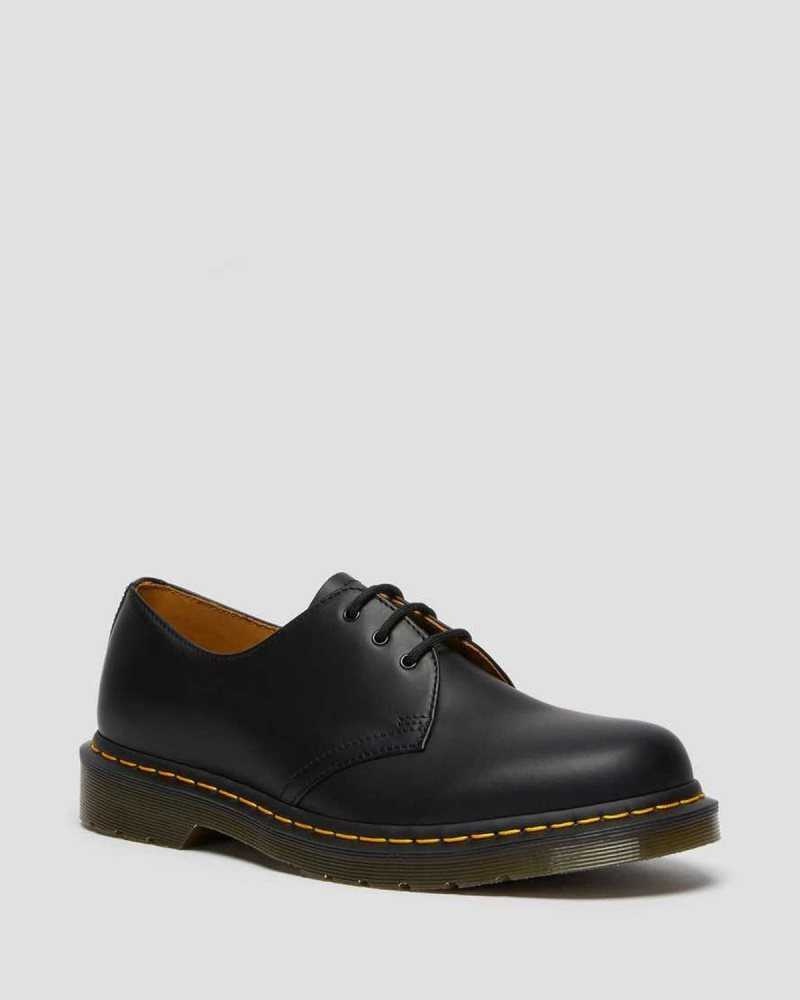 Black Dr. Martens 1461 Smooth Leather Oxford Shoes | EVPSK5610