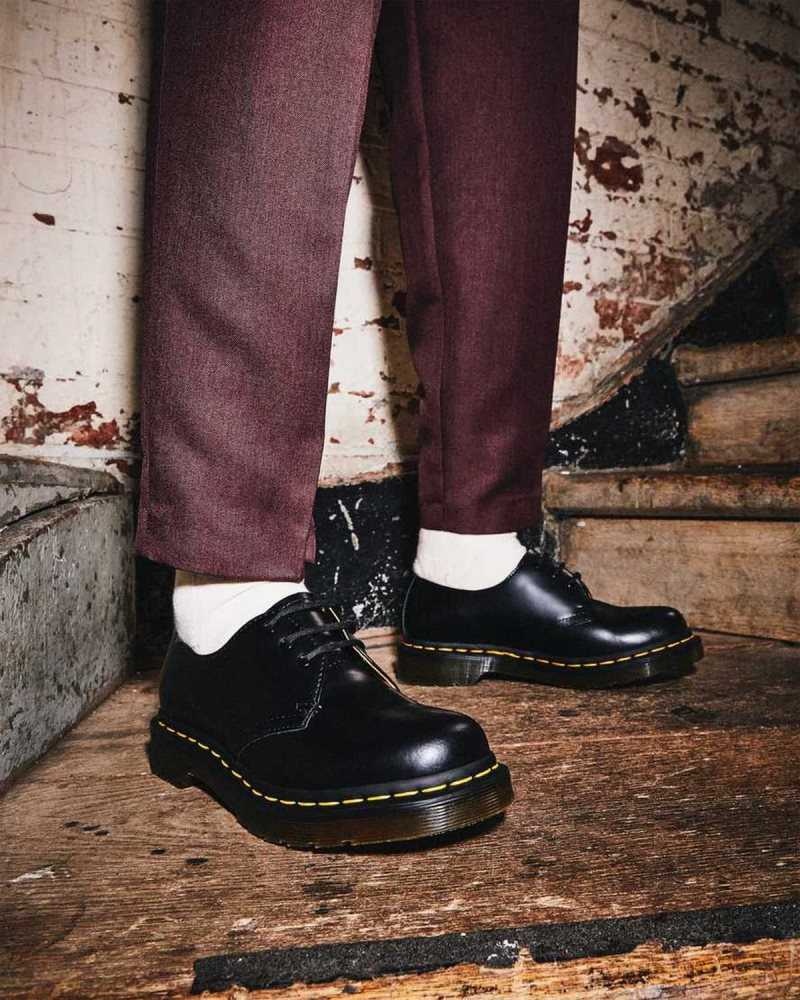 Black Dr. Martens 1461 Smooth Leather Oxford Shoes | EACBN4815