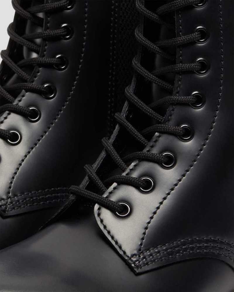 Black Dr. Martens 1490 Harper Leather Lace Up Boots | TLZCJ7650