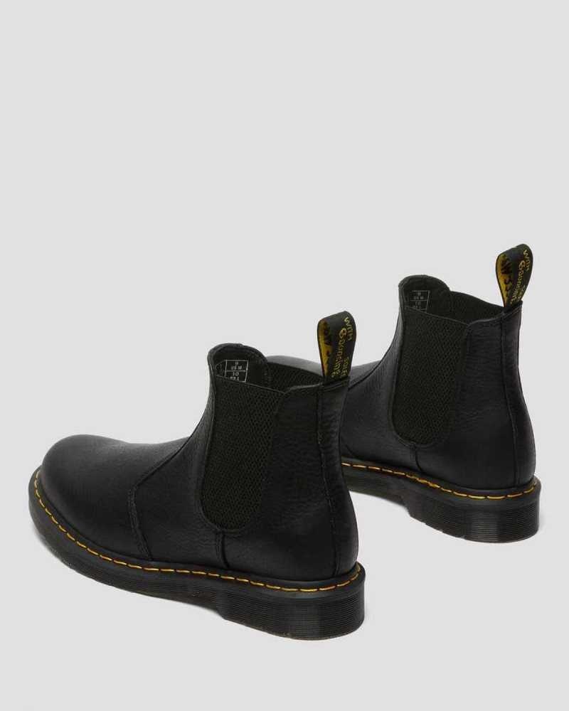 Black Dr. Martens 2976 Ambassador Leather Chelsea Boots | EZROV3965