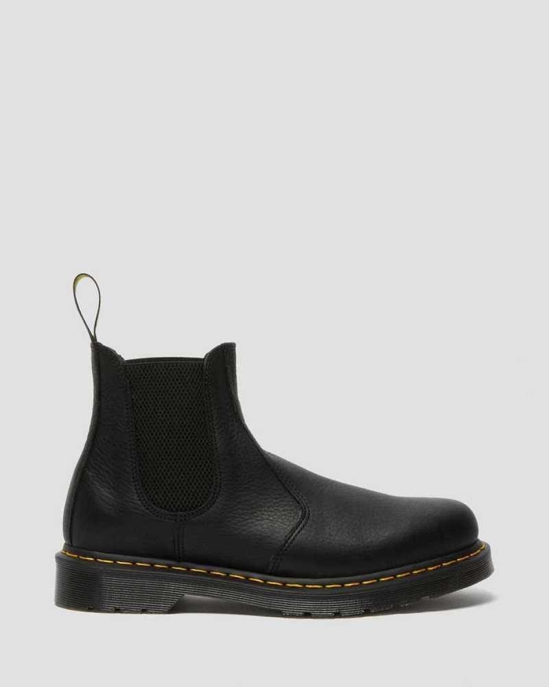 Black Dr. Martens 2976 Ambassador Leather Chelsea Boots | EZROV3965