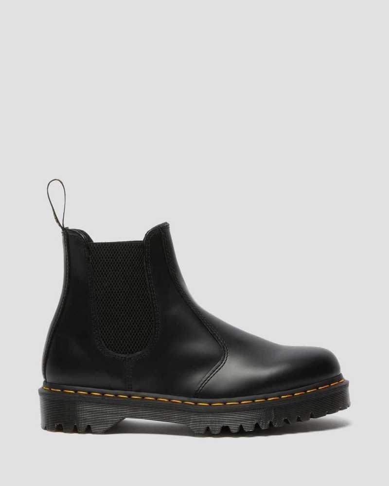 Black Dr. Martens 2976 Bex Smooth Leather Chelsea Boots | HJNWQ5243