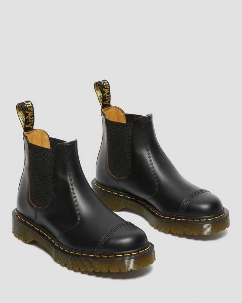 Black Dr. Martens 2976 Bex Toe Cap Chelsea Boots | XLHUC8467