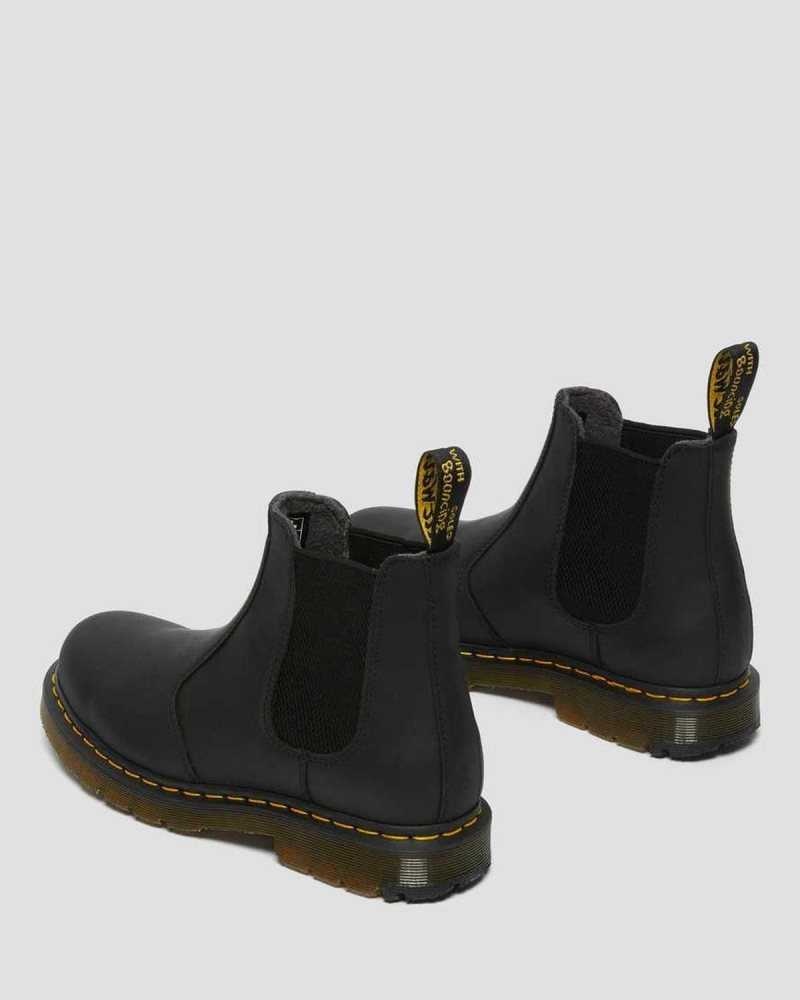 Black Dr. Martens 2976 DM's Wintergrip Chelsea Boots | TVBCU1034