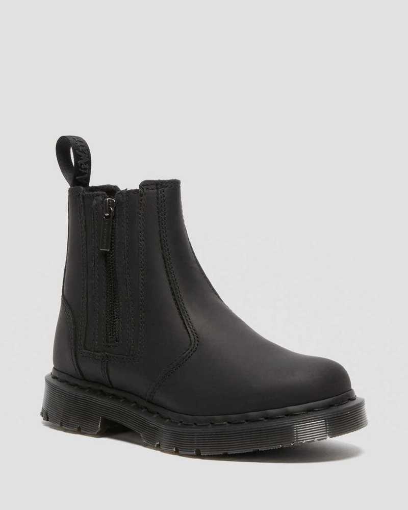 Black Dr. Martens 2976 DM\'s Wintergrip Zip Chelsea Boots | DMOVY9521