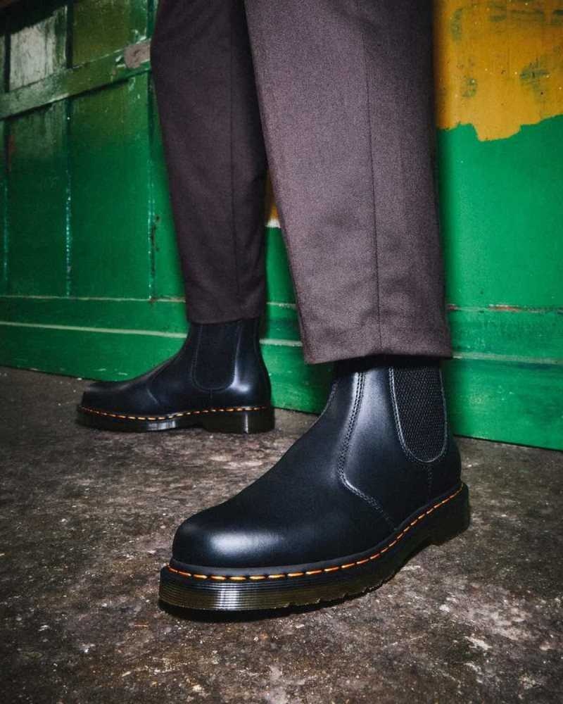 Black Dr. Martens 2976 Nappa Leather Chelsea Boots | CPGXA9234