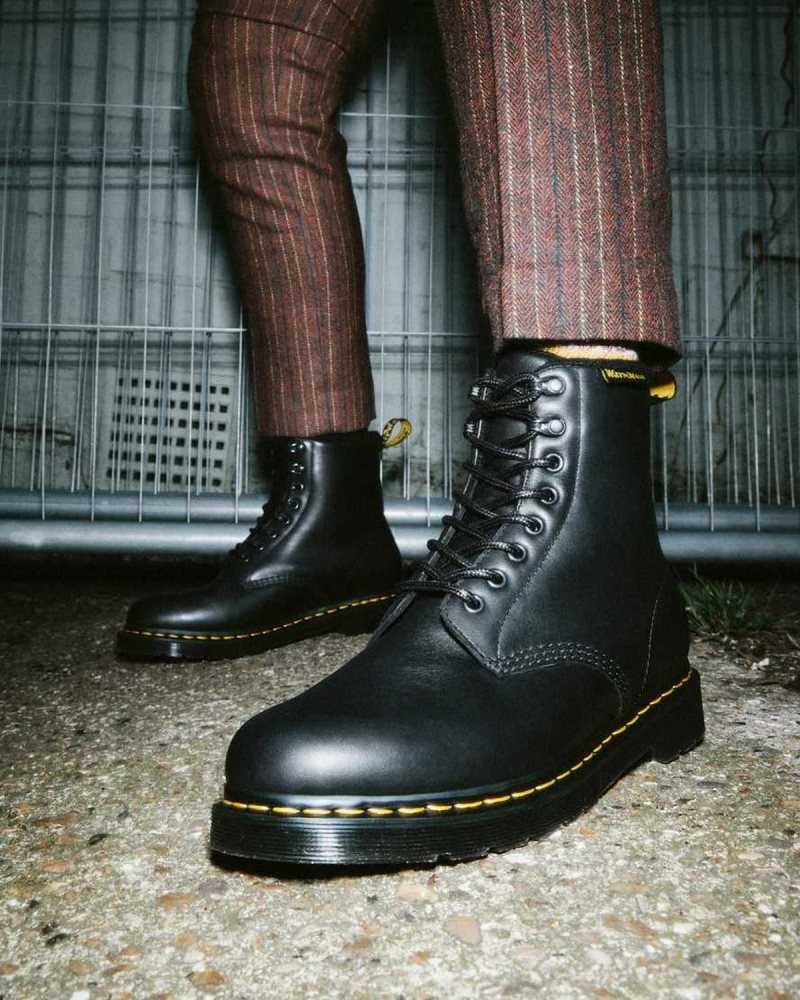 Black Dr. Martens 2976 Pascal Warmwair Leather Lace Up Boots | CIKZR0815