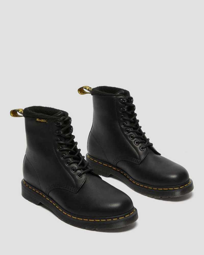 Black Dr. Martens 2976 Pascal Warmwair Leather Lace Up Boots | CIKZR0815