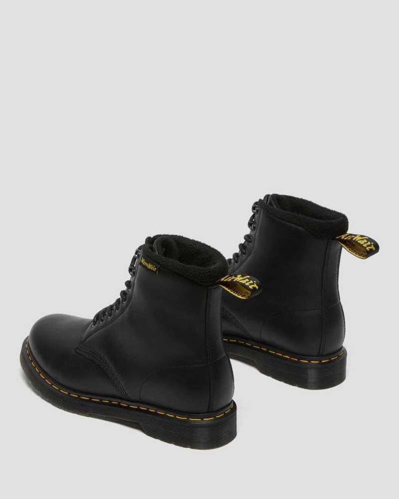 Black Dr. Martens 2976 Pascal Warmwair Leather Lace Up Boots | CIKZR0815