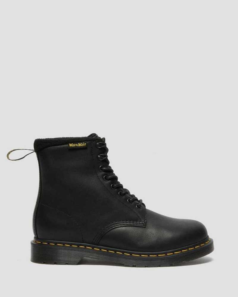 Black Dr. Martens 2976 Pascal Warmwair Leather Lace Up Boots | CIKZR0815