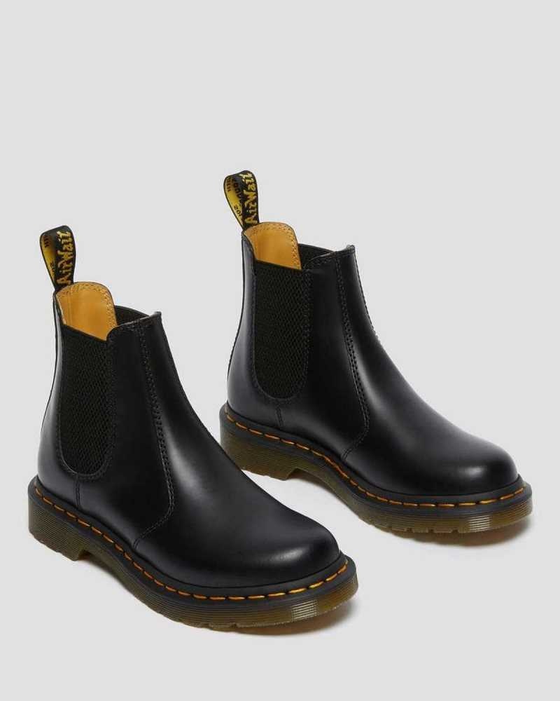 Black Dr. Martens 2976 Smooth Leather Chelsea Boots | WPXBA4809